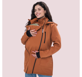 Слінгокуртка, куртка для вагітних Softshell 4 в 1