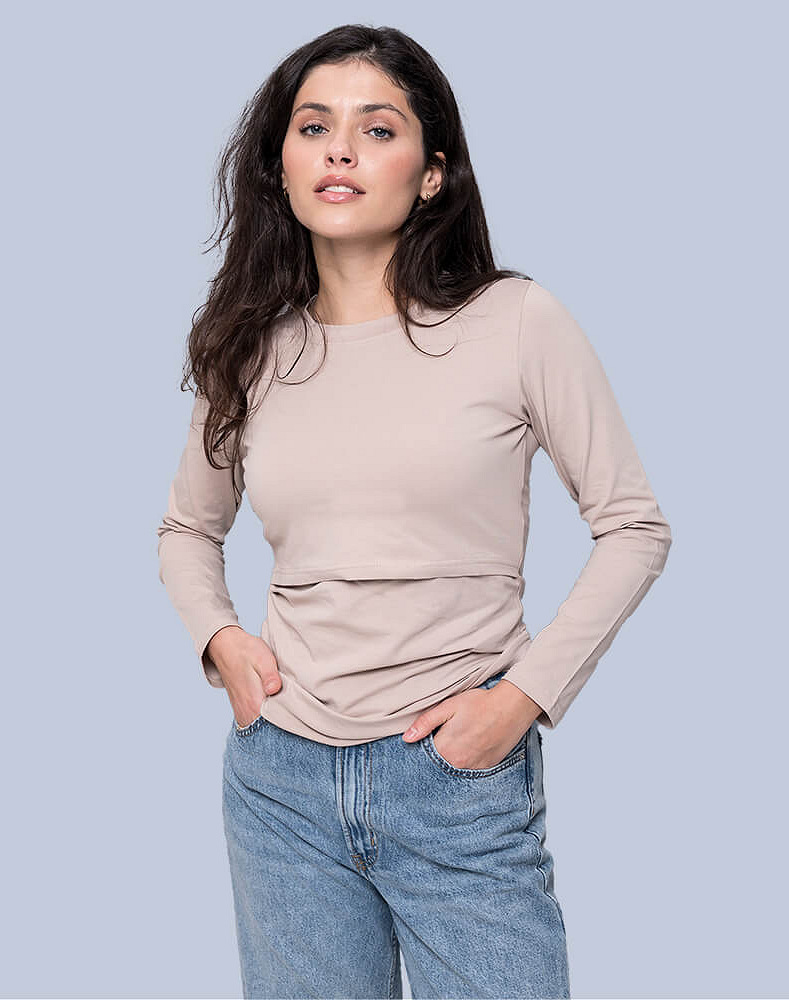 Maternity & nursing long sleeve
