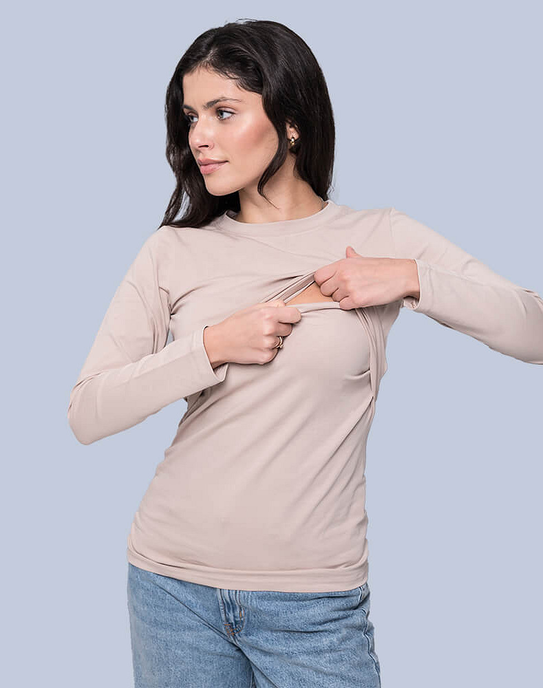 Maternity & nursing long sleeve