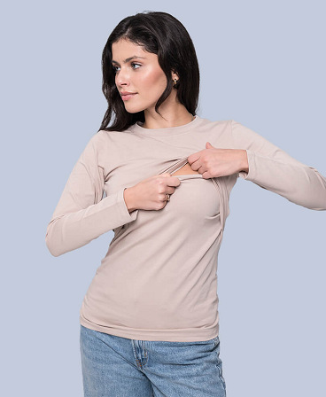 Maternity & nursing long sleeve