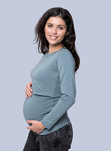 Maternity & nursing long sleeve Blue