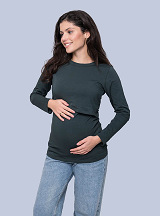 Maternity & nursing long sleeve Emerald