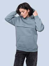 Warm maternity & nursing oversize hoodie Ice