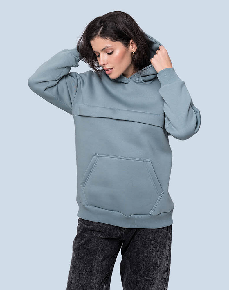 Warm maternity & nursing oversize hoodie