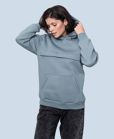 Warm maternity & nursing oversize hoodie