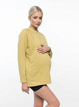 Maternity & nursing sweatshirt Pistachio