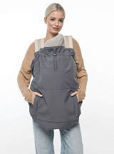 All-season Softshell babywearing cover Grey