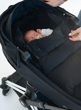 Universal winter footmuff Black
