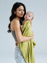 Stretchy swaddle blanket 110 x 90 cm Salad