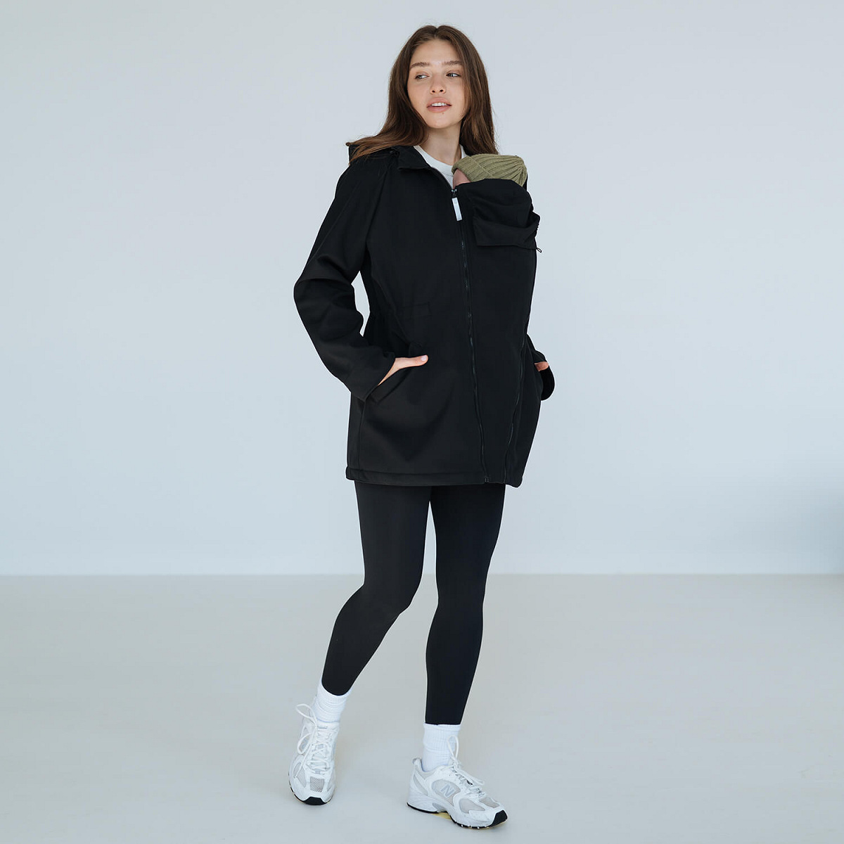 Слінгокуртка, куртка для вагітних Softshell 3 в 1