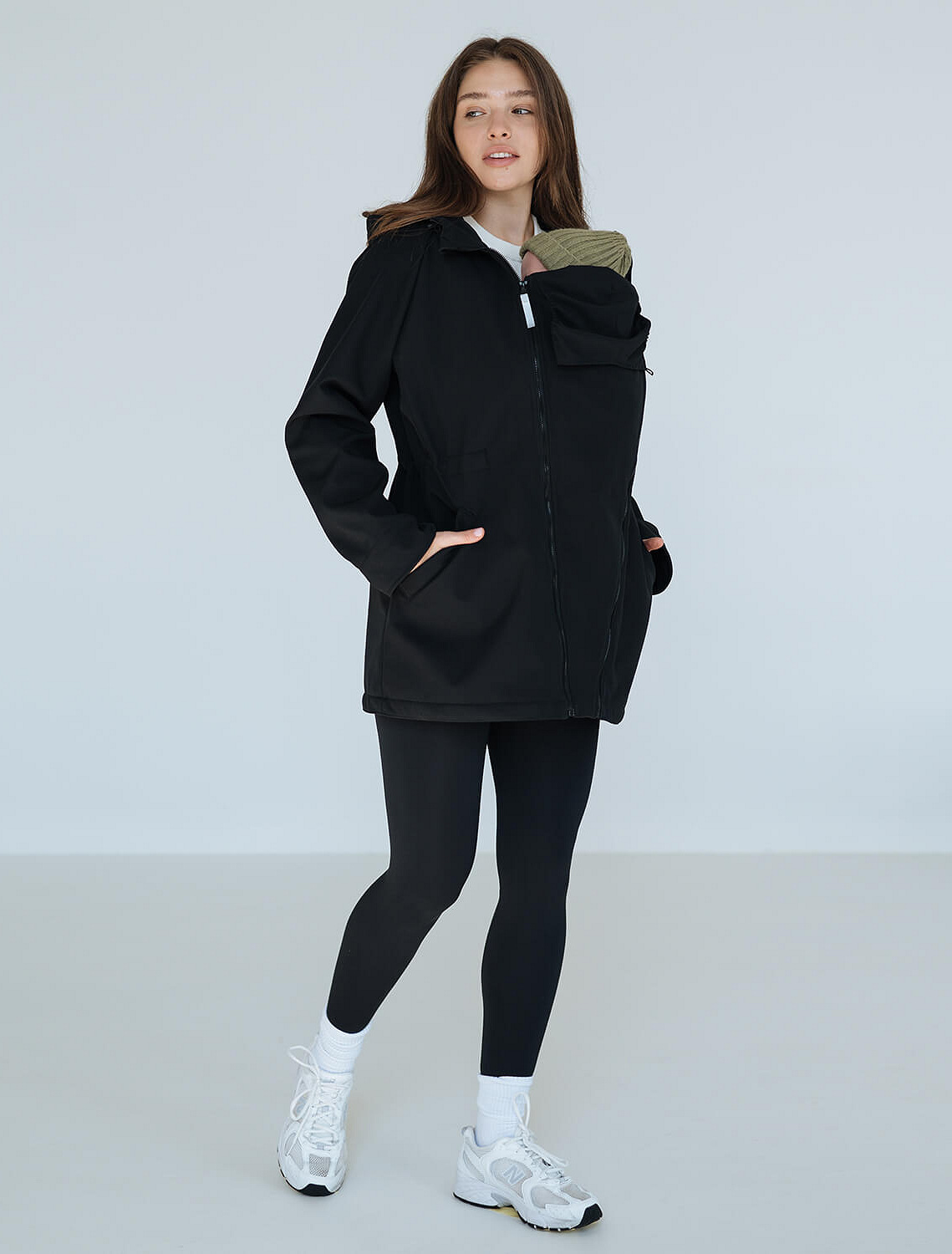Слінгокуртка, куртка для вагітних Softshell 3 в 1