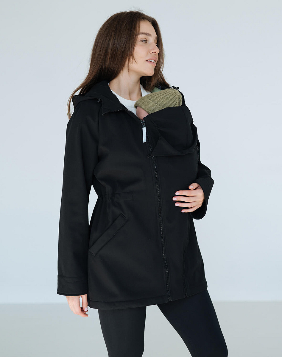Слінгокуртка, куртка для вагітних Softshell 3 в 1