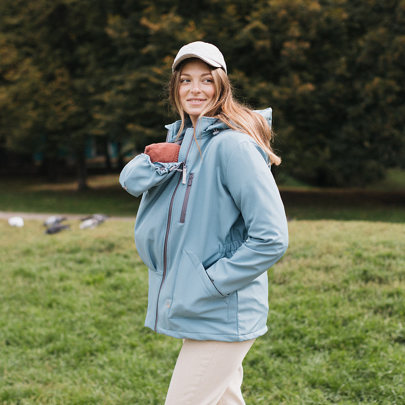 Слінгокуртки, куртки для вагітних Softshell 4 в 1