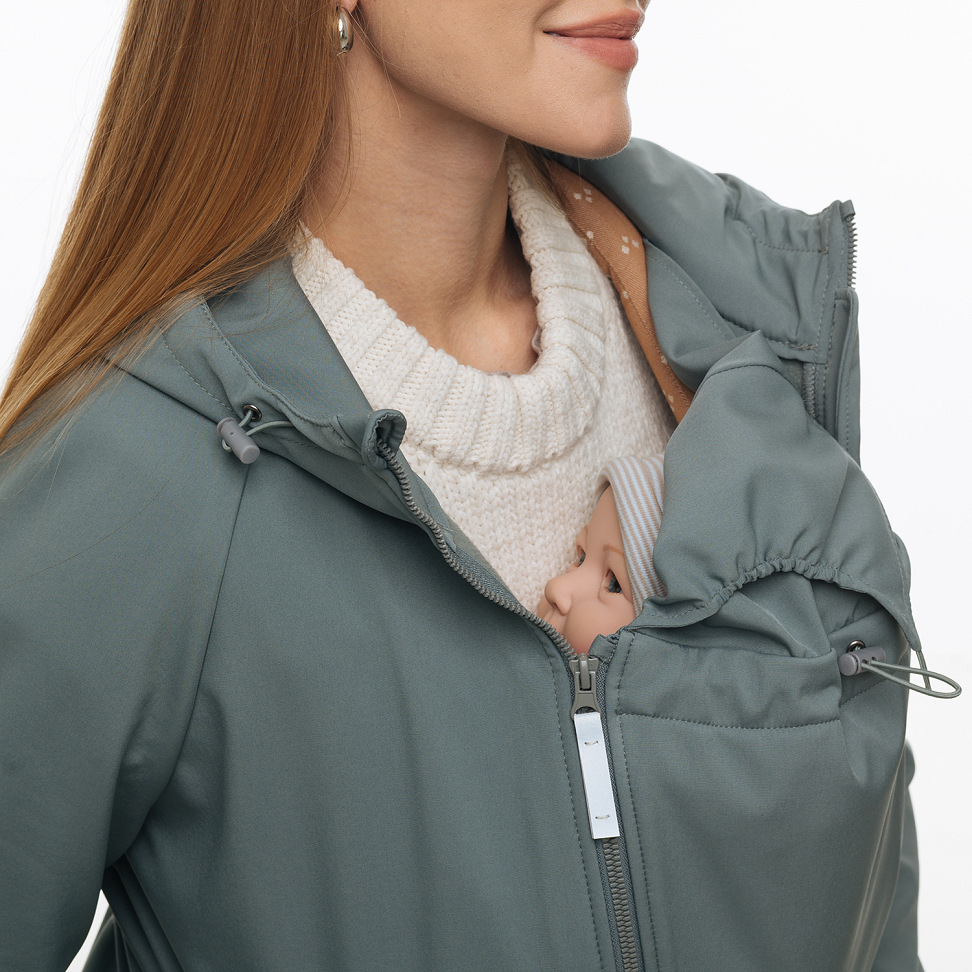 Слінгокуртка, куртка для вагітних Softshell 3 в 1