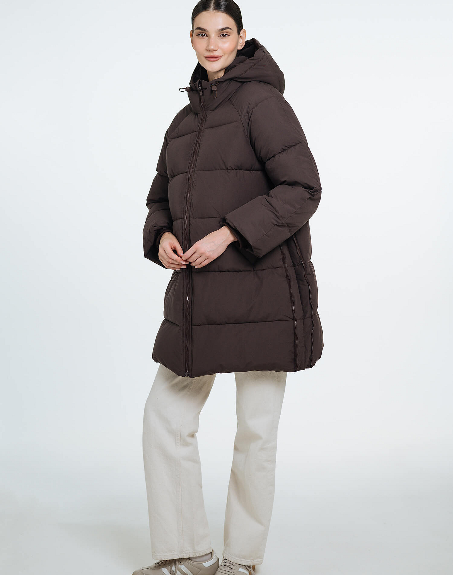 Love & Carry 3-in-1 winter babywearing coat in Chocolate