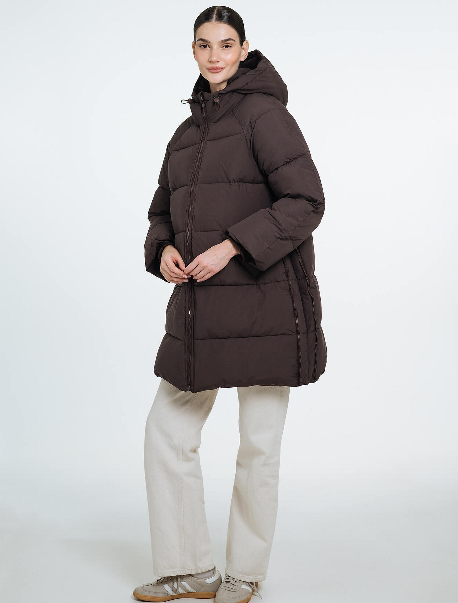 Love & Carry 3-in-1 winter babywearing coat in Chocolate