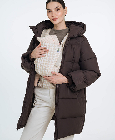 Love & Carry 3-in-1 winter babywearing coat in Chocolate