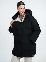 3-in-1 Maternity & babywearing winter coat Black