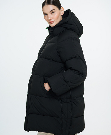 Love & Carry 3-in-1 black winter maternity and babywearing jacket
