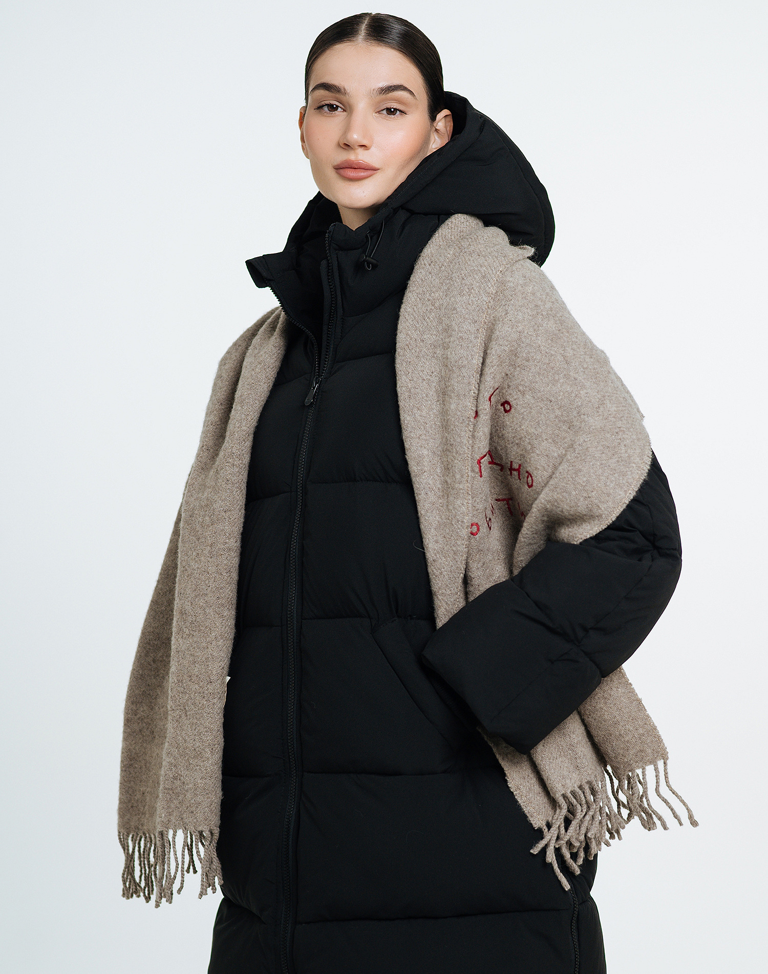 Love & Carry 3-in-1 black winter maternity and babywearing jacket