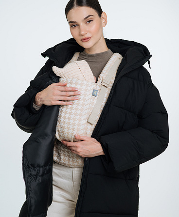 Love & Carry 3-in-1 black winter maternity and babywearing jacket