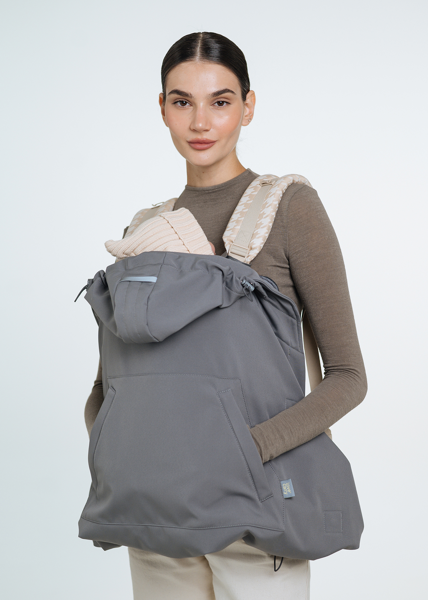 Мультисезонна слінгонакидка Softshell Сіра