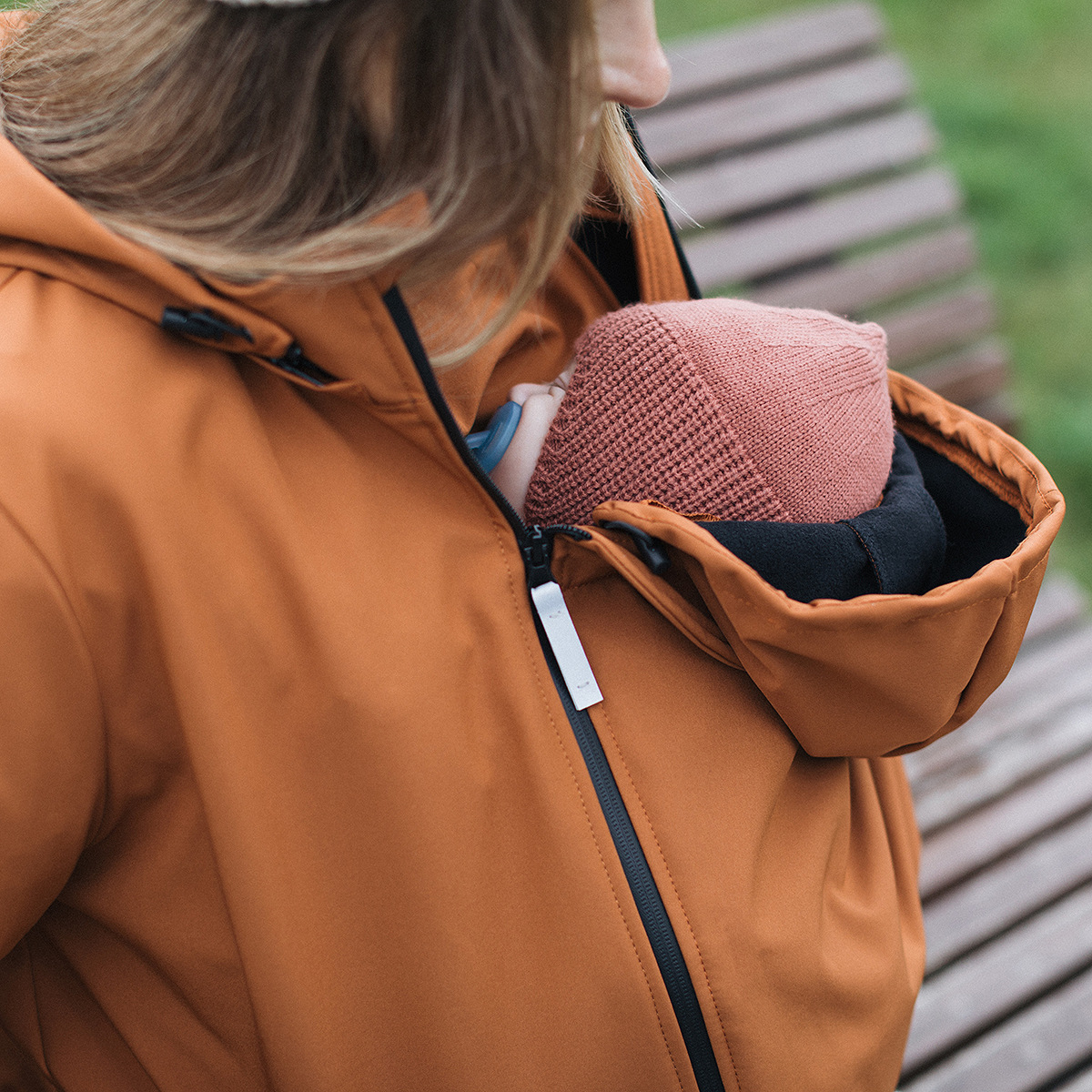 4 in 1 Softshell maternity babywearing jacket
