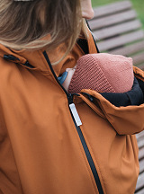 4 in 1 Softshell maternity babywearing jacket Paprika