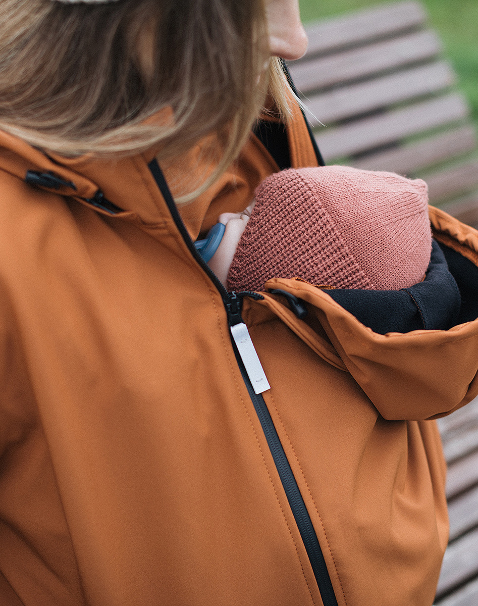 4 in 1 Softshell maternity babywearing jacket