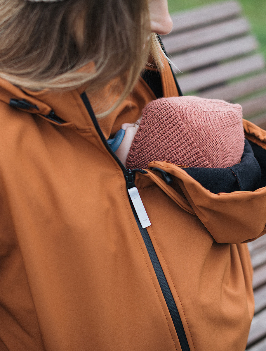 4 in 1 Softshell maternity babywearing jacket