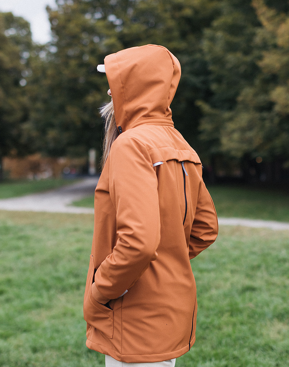 4 in 1 Softshell maternity babywearing jacket