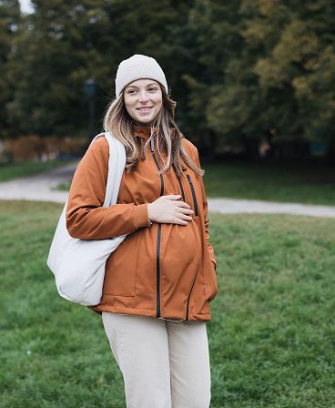 4 in 1 Softshell maternity babywearing jacket
