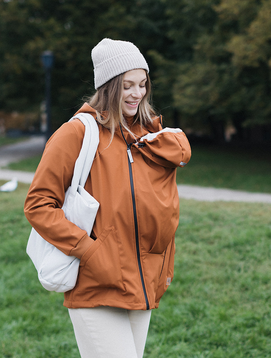 4 in 1 Softshell maternity babywearing jacket
