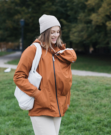 4 in 1 Softshell maternity babywearing jacket