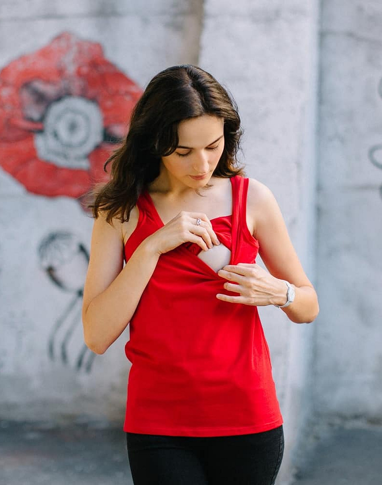Maternity & nursing tank top