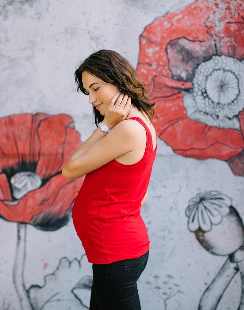 Maternity & nursing tank top