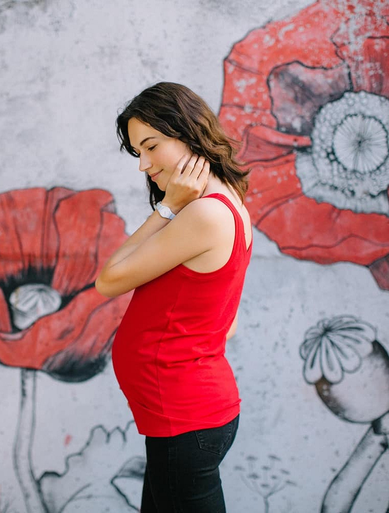 Maternity & nursing tank top