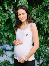 Maternity & nursing tank top White