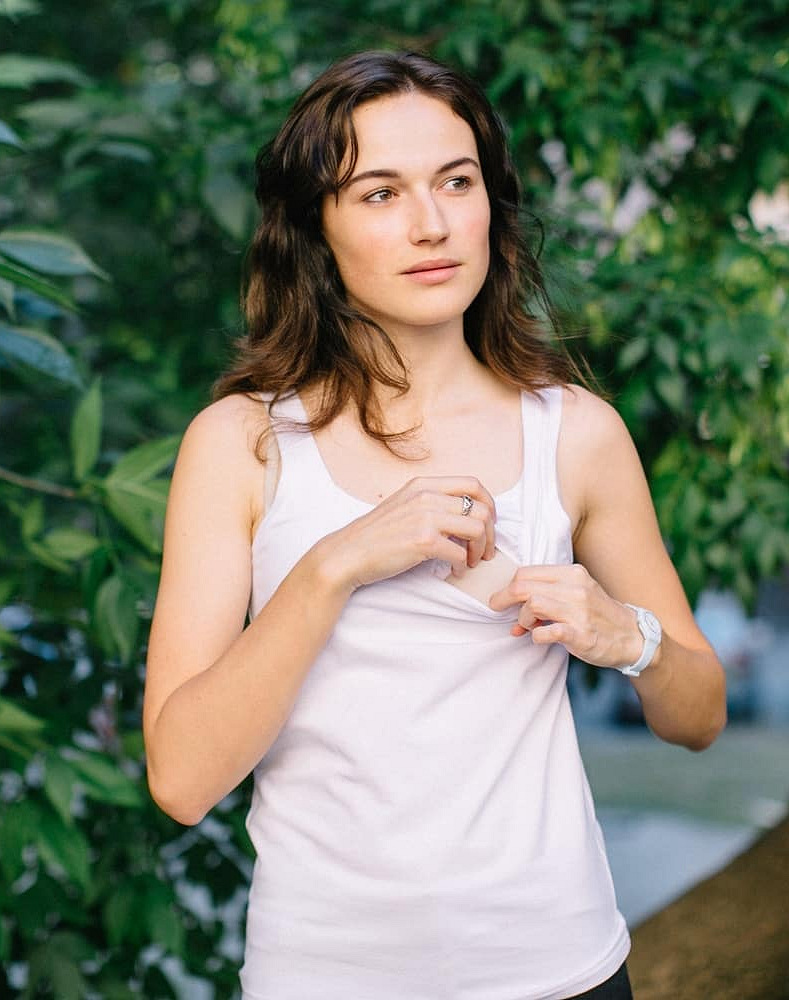 Maternity & nursing tank top