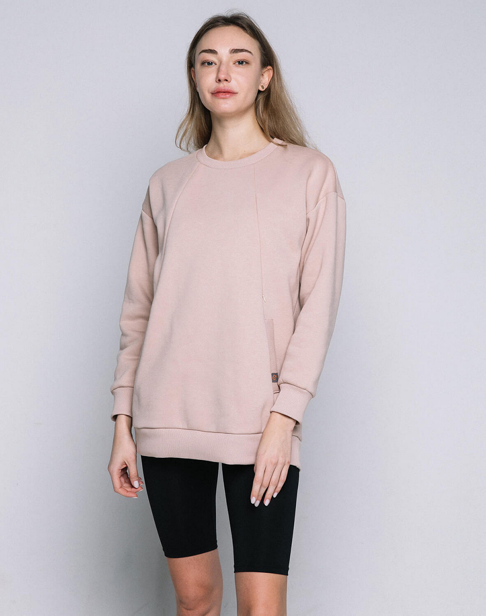 Warm maternity & nursing oversize sweatshirt