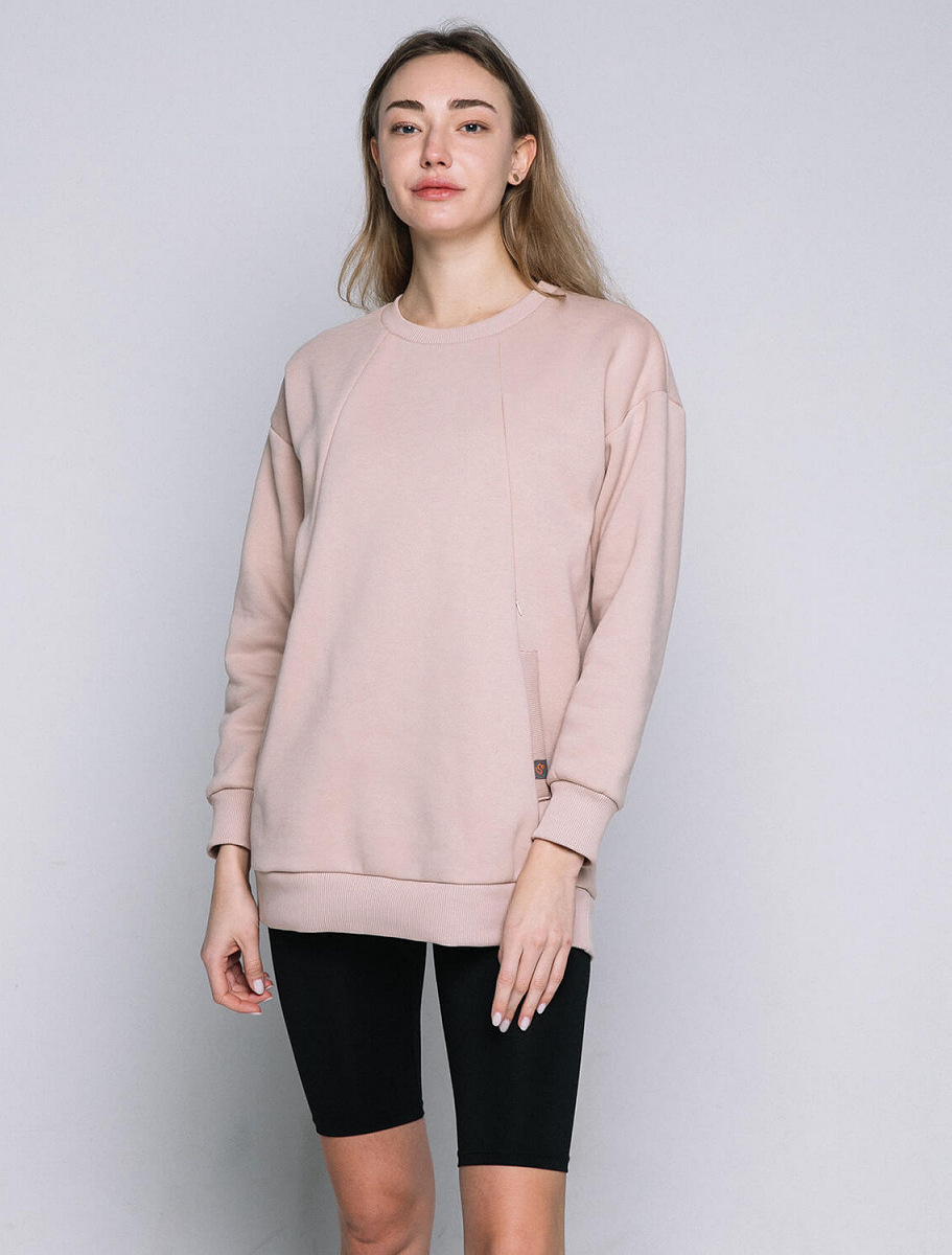 Warm maternity & nursing oversize sweatshirt