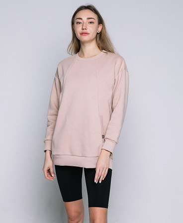 Warm maternity & nursing oversize sweatshirt