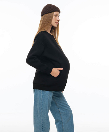 Warm maternity & nursing oversize sweatshirt