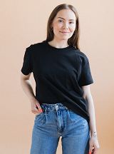 Maternity & nursing oversize T-shirt Black
