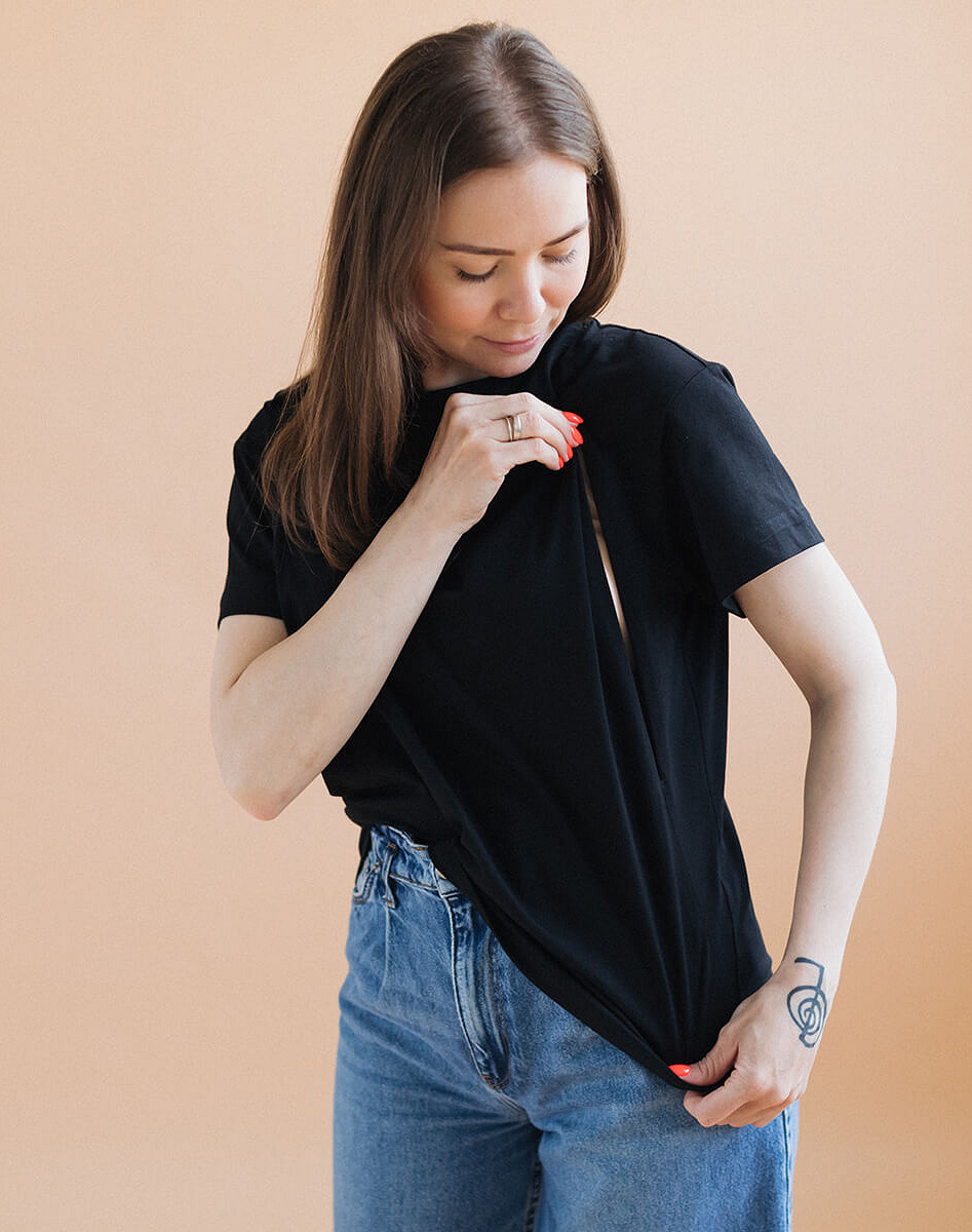 Maternity & nursing oversize T-shirt