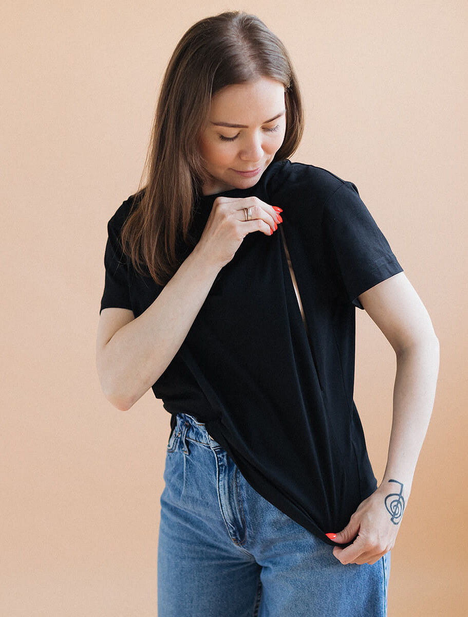 Maternity & nursing oversize T-shirt