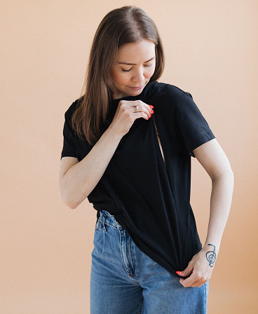Maternity & nursing oversize T-shirt