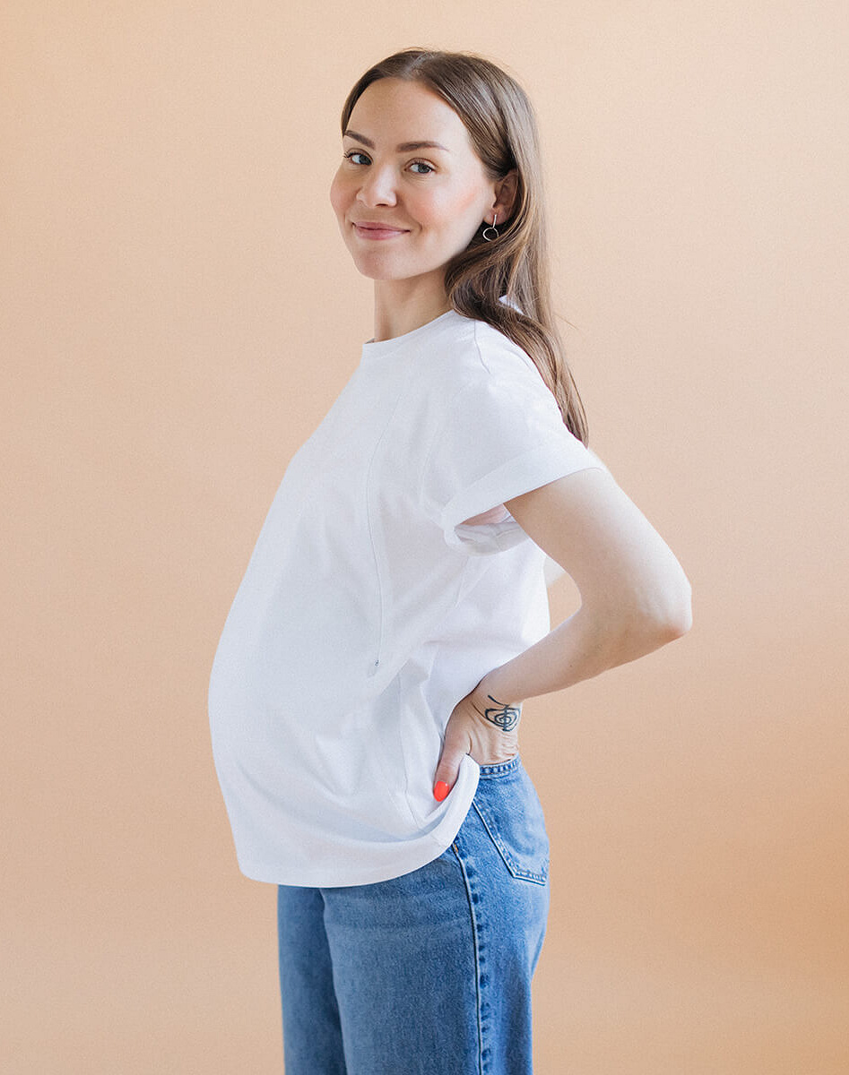 Maternity & nursing oversize T-shirt