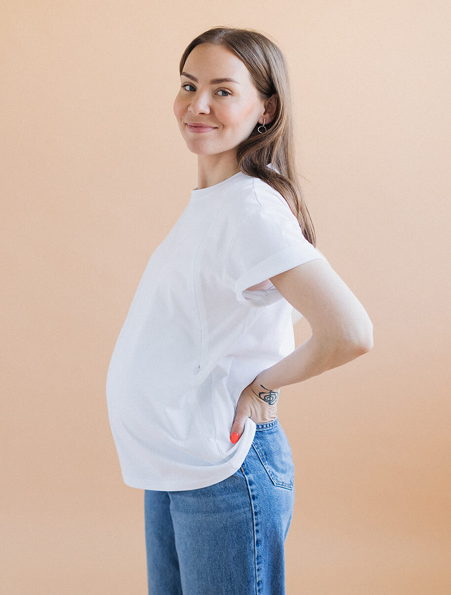 Maternity & nursing oversize T-shirt