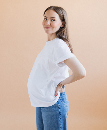 Maternity & nursing oversize T-shirt